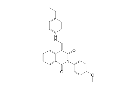 1,3(2H,4H)-isoquinolinedione, 4-[[(4-ethylphenyl)amino]methylene]-2-(4-methoxyphenyl)-, (4E)-