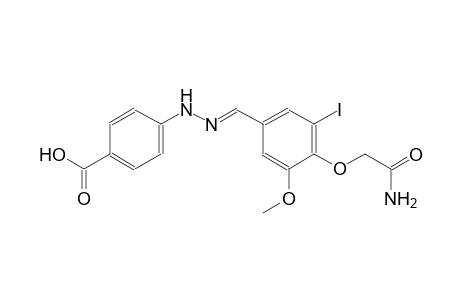 4-{(2E)-2-[4-(2-amino-2-oxoethoxy)-3-iodo-5-methoxybenzylidene]hydrazino}benzoic acid