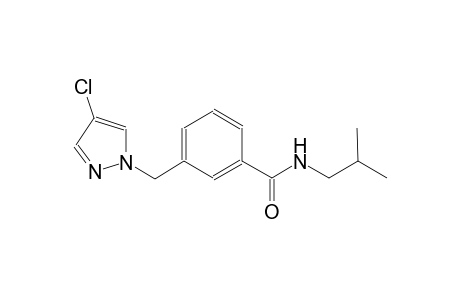 3-[(4-chloro-1H-pyrazol-1-yl)methyl]-N-isobutylbenzamide