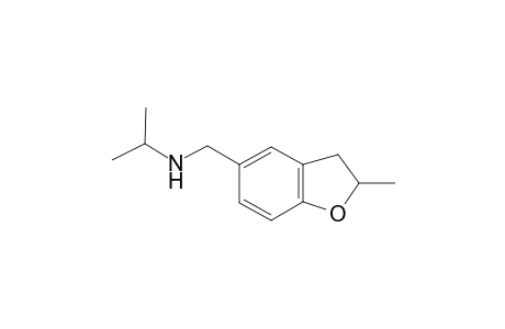 5-Benzofuranmethanamine, 2,3-dihydro-2-methyl-N-(1-methylethyl)-