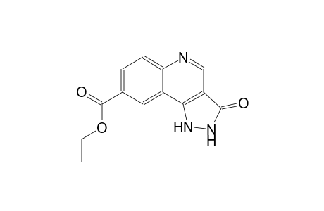 1H-pyrazolo[4,3-c]quinoline-8-carboxylic acid, 2,3-dihydro-3-oxo-, ethyl ester