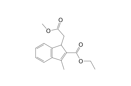 1-(2-keto-2-methoxy-ethyl)-3-methyl-1H-indene-2-carboxylic acid ethyl ester
