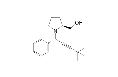 ((1S,2S)-1-(4,4-Dimethyl-1-phenylpent-2-yn-1-yl)pyrrolidin-2-yl)methanol