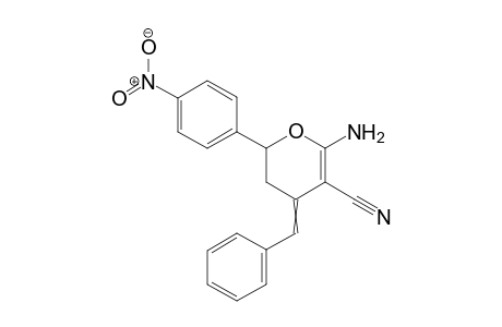6-Amino-4-benzylidene-2-(4-nitrophenyl)-3,4-dihydro-2H-pyran-5-carbonitrile
