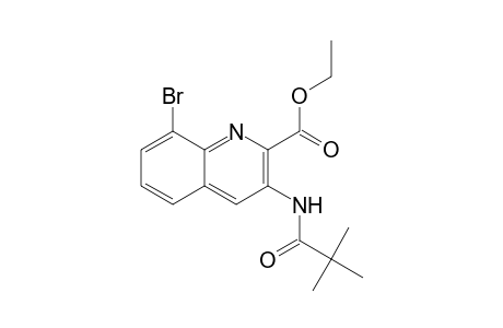 Ethyl 8-Bromo-3-[(2,2-dimethylpropanoyl)amino]quinoline-2-carboxylate