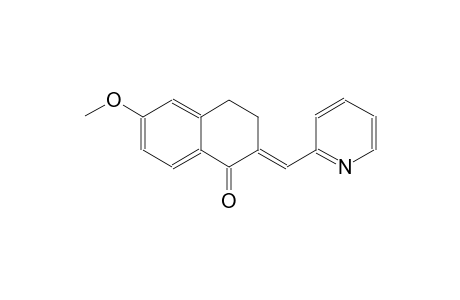 (2E)-6-methoxy-2-(2-pyridinylmethylene)-3,4-dihydro-1(2H)-naphthalenone