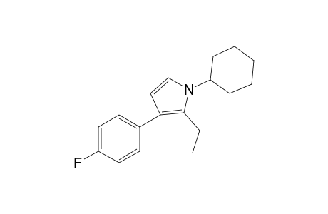 N-Cyclohexyl-2-ethyl-3-(4-fluorophenyl)-pyrrole