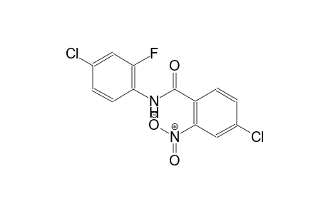 4-chloro-N-(4-chloro-2-fluorophenyl)-2-nitrobenzamide