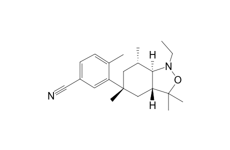 rac-3-((3aR,5R,7S,7aR)-1-ethyl-3,3,5,7-tetramethyloctahydrobenzo[c]isoxazol-5-yl)-4-Methylbenzonitrile