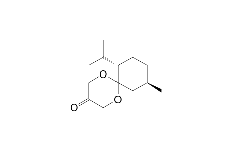 (7S,10R)-10-Methyl-7-(1-methylethyl)-1,5-dioxaspiro[5.5]undecan-3-one