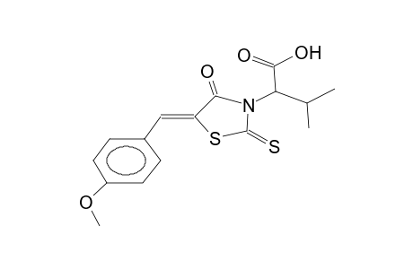 3-(1-carboxy-2-methylpropyl)-5-(4-methoxybenzylidene)-1,3-thiazolidin-2-thione-4-one