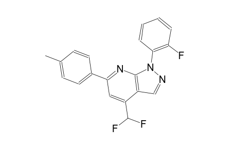1H-pyrazolo[3,4-b]pyridine, 4-(difluoromethyl)-1-(2-fluorophenyl)-6-(4-methylphenyl)-