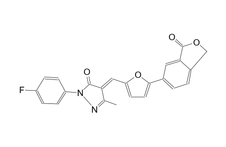 3H-pyrazol-3-one, 4-[[5-(1,3-dihydro-3-oxo-5-isobenzofuranyl)-2-furanyl]methylene]-2-(4-fluorophenyl)-2,4-dihydro-5-methyl-, (4E)-