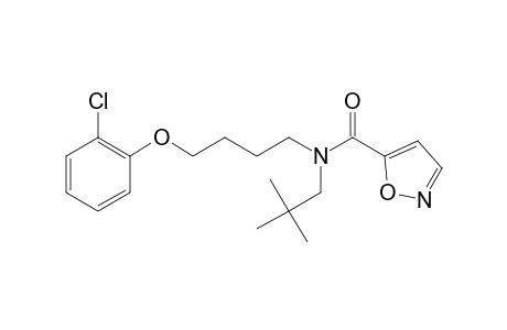 5-Isoxazolecarboxamide, N-[4-(2-chlorophenoxy)butyl]-N-(2,2-dimethylpropyl)-