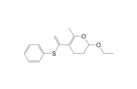 2-Ethoxy-6-methyl-5-[1-(phenylthio)ethenyl]-3,4-dihydro-2H-pyran