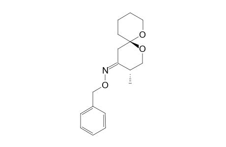 (3R,6R)-3-Methyl-1,7-dioxaspiro[5.5]undecan-4-one-O-benzyl oxime