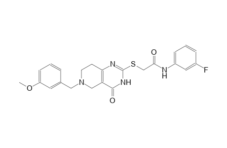 acetamide, N-(3-fluorophenyl)-2-[[3,4,5,6,7,8-hexahydro-6-[(3-methoxyphenyl)methyl]-4-oxopyrido[4,3-d]pyrimidin-2-yl]thio]-