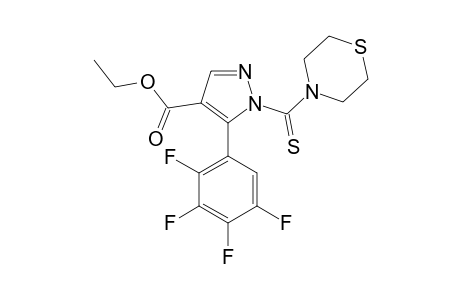 ETHYL-5-(2,3,4,5-TETRAFLUOROPHENYL)-1-THIOMORPHOLINOTHIOCARBONYLPYRAZOLE-4-CARBOXYLATE