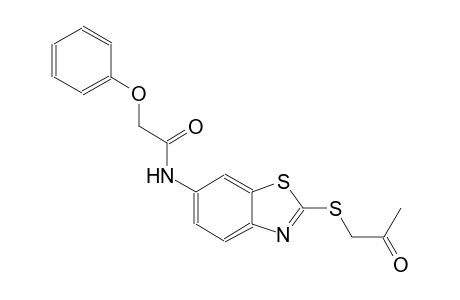 N-{2-[(2-oxopropyl)sulfanyl]-1,3-benzothiazol-6-yl}-2-phenoxyacetamide