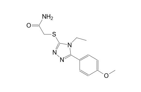 2-{[4-ethyl-5-(4-methoxyphenyl)-4H-1,2,4-triazol-3-yl]sulfanyl}acetamide
