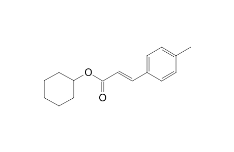 (E)-Cyclohexyl 3-(4-methyl-phenyl)acrylate
