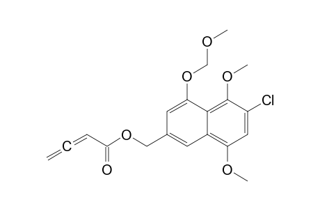 [6-chloranyl-5,8-dimethoxy-4-(methoxymethoxy)naphthalen-2-yl]methyl buta-2,3-dienoate