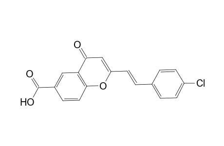 2-[(E)-2-(4-Chlorophenyl)ethenyl]-4-oxo-4H-chromene-6-carboxylic acid