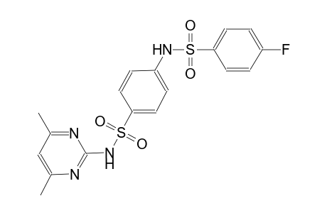 N-(4-{[(4,6-dimethyl-2-pyrimidinyl)amino]sulfonyl}phenyl)-4-fluorobenzenesulfonamide