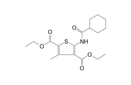 2,4-thiophenedicarboxylic acid, 5-[(cyclohexylcarbonyl)amino]-3-methyl-, diethyl ester