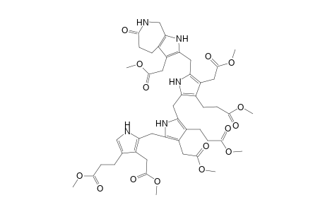 1,4,5-Tris[.beta.-(methoxycarbonyl)ethyl]-2,3,6,7-tetrakis[(methylcarbonyl)methyl]-8-(.beta.-(carboxyethyl)-8'-(aminomethyl)bilane lactam