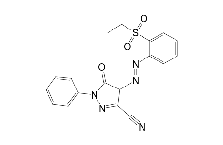 1H-pyrazole-3-carbonitrile, 4-[2-[2-(ethylsulfonyl)phenyl]diazenyl]-4,5-dihydro-5-oxo-1-phenyl-