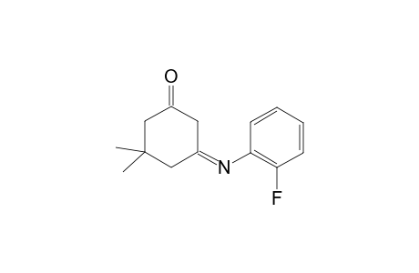 Cyclohexanone, 3-(2-fluorophenylimino)-5,5-dimethyl-
