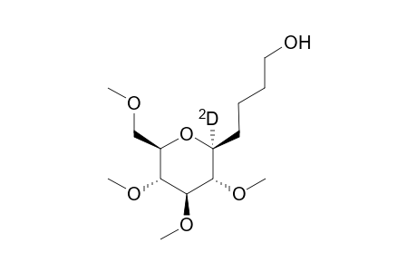 5,9-anhydro-2,3,4-trideoxy-6,7,8,10-tetra-O-methy-D-(7-D)-glycero-D-manno-decitol