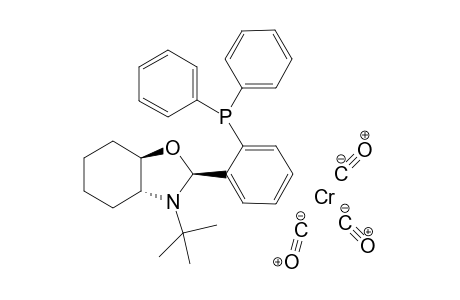 Tricarbonyl[(3a,7a-trans)-octahydro-3-(t-butyl)-2-(n-2'-diphenylphosphinophenyl)benzoxazole]chromium(0)