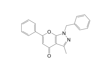 1-Benzyl-3-methyl-6-phenyl-pyrano[2,3-c]pyrazol-4-one
