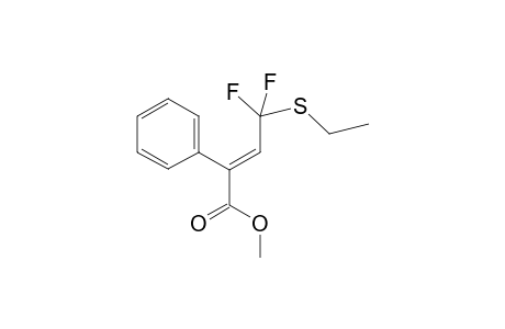 Methyl (E)-4-ethylthio-4,4-difluoro-2-phenyl-2-propenoate