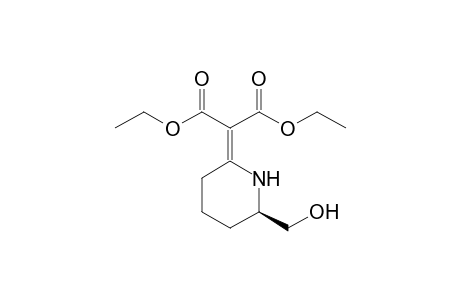 (6R)-2-Bis(ethoxycarbonyl)methylidene-6-(hydroxymethyl)piperidine