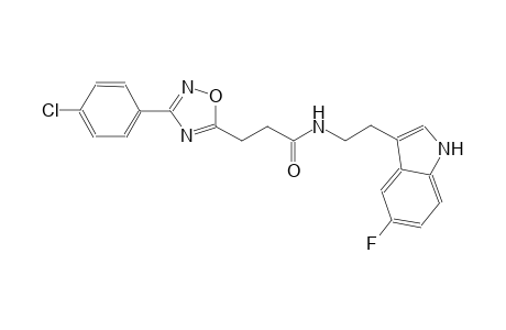 1,2,4-oxadiazole-5-propanamide, 3-(4-chlorophenyl)-N-[2-(5-fluoro-1H-indol-3-yl)ethyl]-