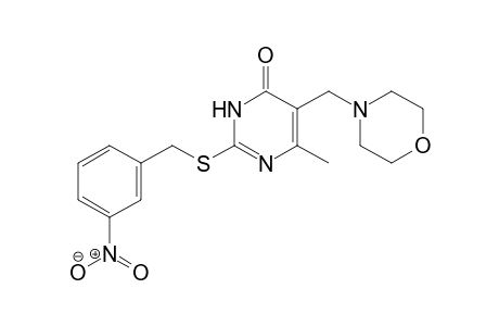 2-m-nitrobenzylthio-5-morpholinomethyl-6-methyluracil