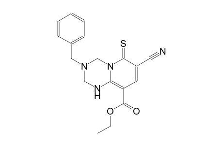 2H-pyrido[1,2-a][1,3,5]triazine-9-carboxylic acid, 7-cyano-1,3,4,6-tetrahydro-3-(phenylmethyl)-6-thioxo-, ethyl ester
