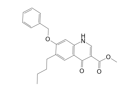 3-Quinolinecarboxylic acid, 6-butyl-1,4-dihydro-4-oxo-7-(phenylmethoxy)-, methyl ester