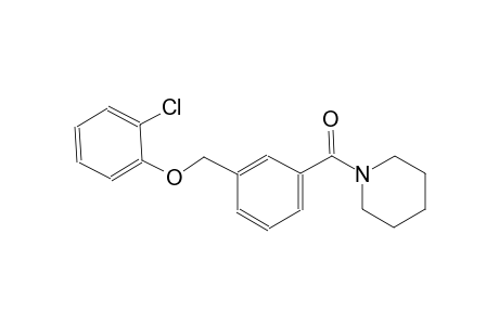 1-{3-[(2-chlorophenoxy)methyl]benzoyl}piperidine