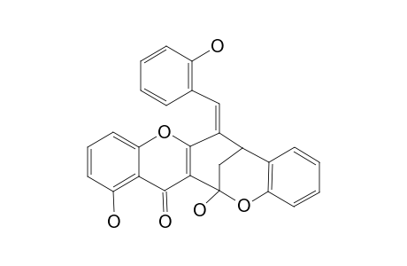 (E)-1,13-DIHYDROXY-6-(2-HYDROXYBENZYLIDENE)-6,7-DIHYDRO-7,13-METHANOBENZO-[7,8]-OXOCINO-[4,3-B]-CHROMEN-14(13H)-ONE
