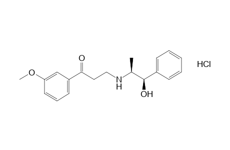 L-3-[(b-hydroxy-a-methylphenethylamino]-3'-methoxypropiophenone, hydrochloride