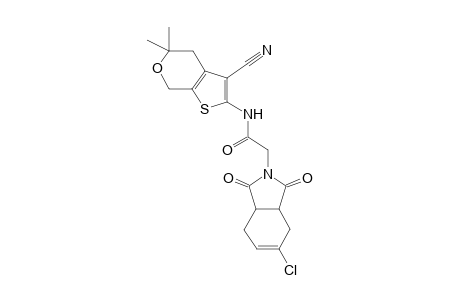 1H-Isoindole-2-acetamide, 5-chloro-N-(3-cyano-4,7-dihydro-5,5-dimethyl-5H-thieno[2,3-c]pyran-2-yl)-2,3,3a,4,7,7a-hexahydro-1,3-dioxo-
