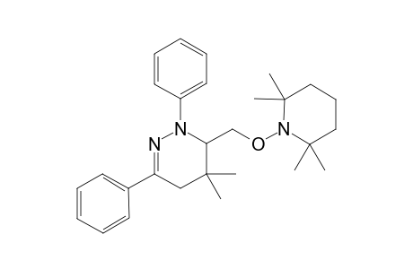 5,5-Dimethyl-1,3-diphenyl-6-(((2,2,6,6-tetramethylpiperidin-1-yl)-oxy)methyl)-1,4,5,6-tetrahydropyridazine