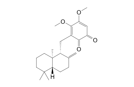 3-[[(1R,4aR,8aR)-5,5,8a-trimethyl-2-methylene-3,4,4a,6,7,8-hexahydro-1H-naphthalen-1-yl]methyl]-4,5-dimethoxycyclohexa-3,5-diene-1,2-dione