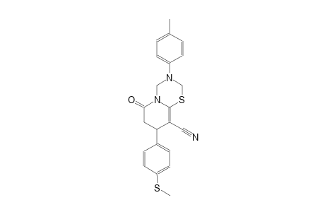 2H,6H-pyrido[2,1-b][1,3,5]thiadiazine-9-carbonitrile, 3,4,7,8-tetrahydro-3-(4-methylphenyl)-8-[4-(methylthio)phenyl]-6-oxo-
