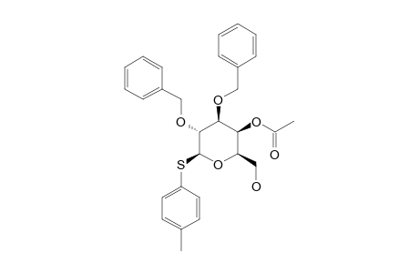 PARA-TOLYL-4-O-ACTYL-2,3-DI-O-BENZYL-1-THIO-BETA-D-GALACTOPYRANOSIDE