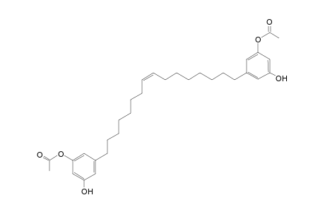 (8'Z)-1-acetoxy-3-hydroxy-5-[16'-(3''-acetoxy-5''-hydroxyphenyl)-8'-hexadecen-1'-yl]benzene